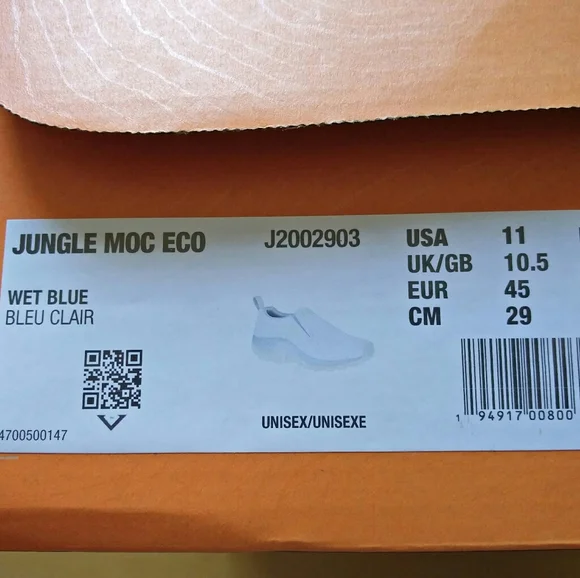 -NEW- Merrell Jungle Moc Eco Shoes Wet Blue 11 - Picture 15 of 16